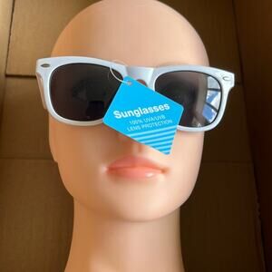 Club Sunglasses White 100% UVA UVB Protection